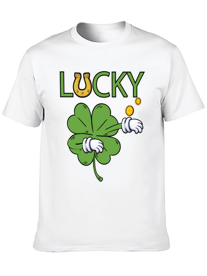 Lucky Clover Graphic T-Shirt - St. Patricks Day Tee