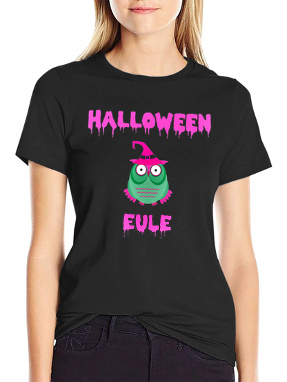 Halloween Owl Eule T-Shirt - Spooky Season Tee