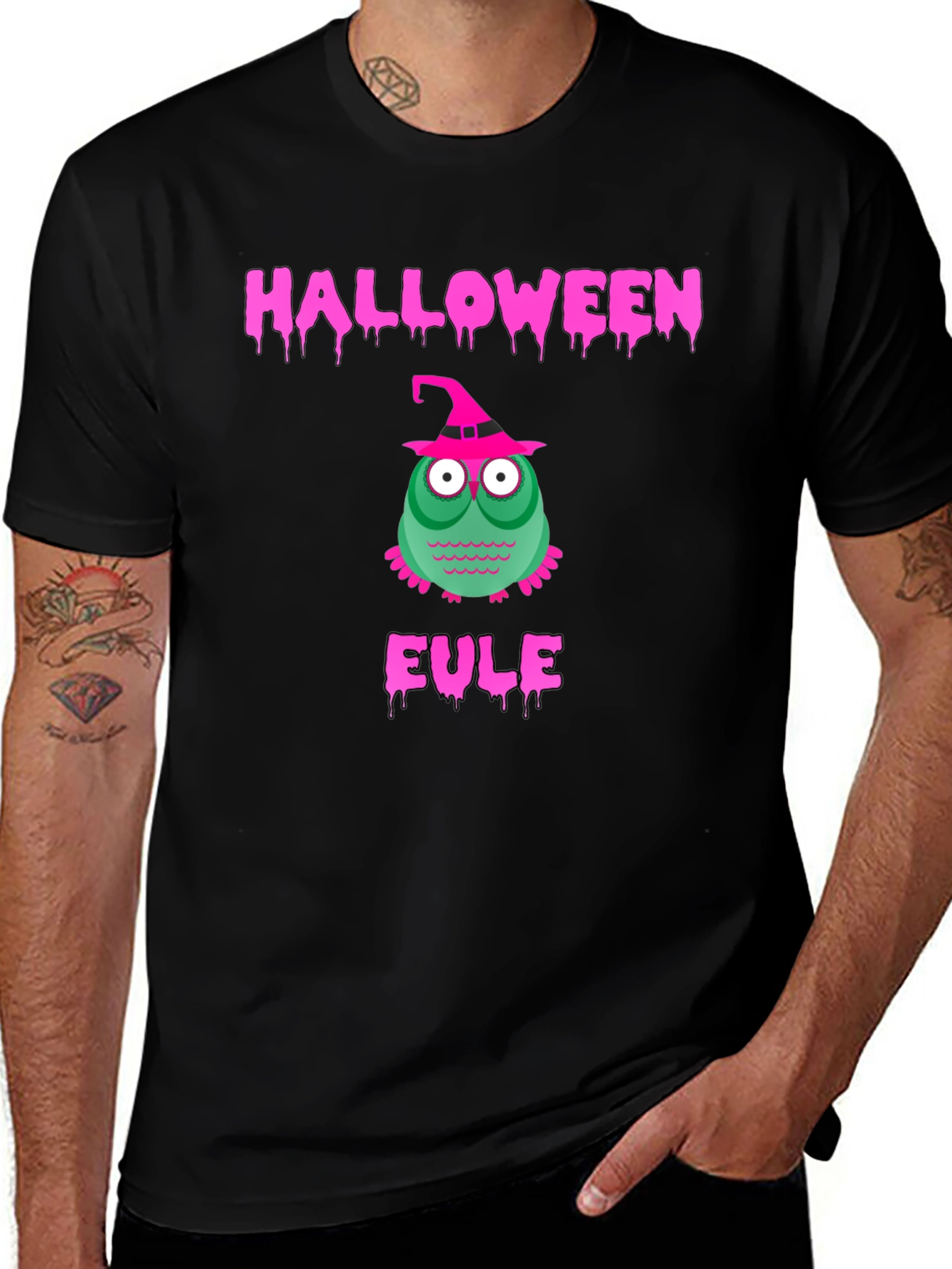 Halloween Owl Eule T-Shirt - Spooky Season Tee