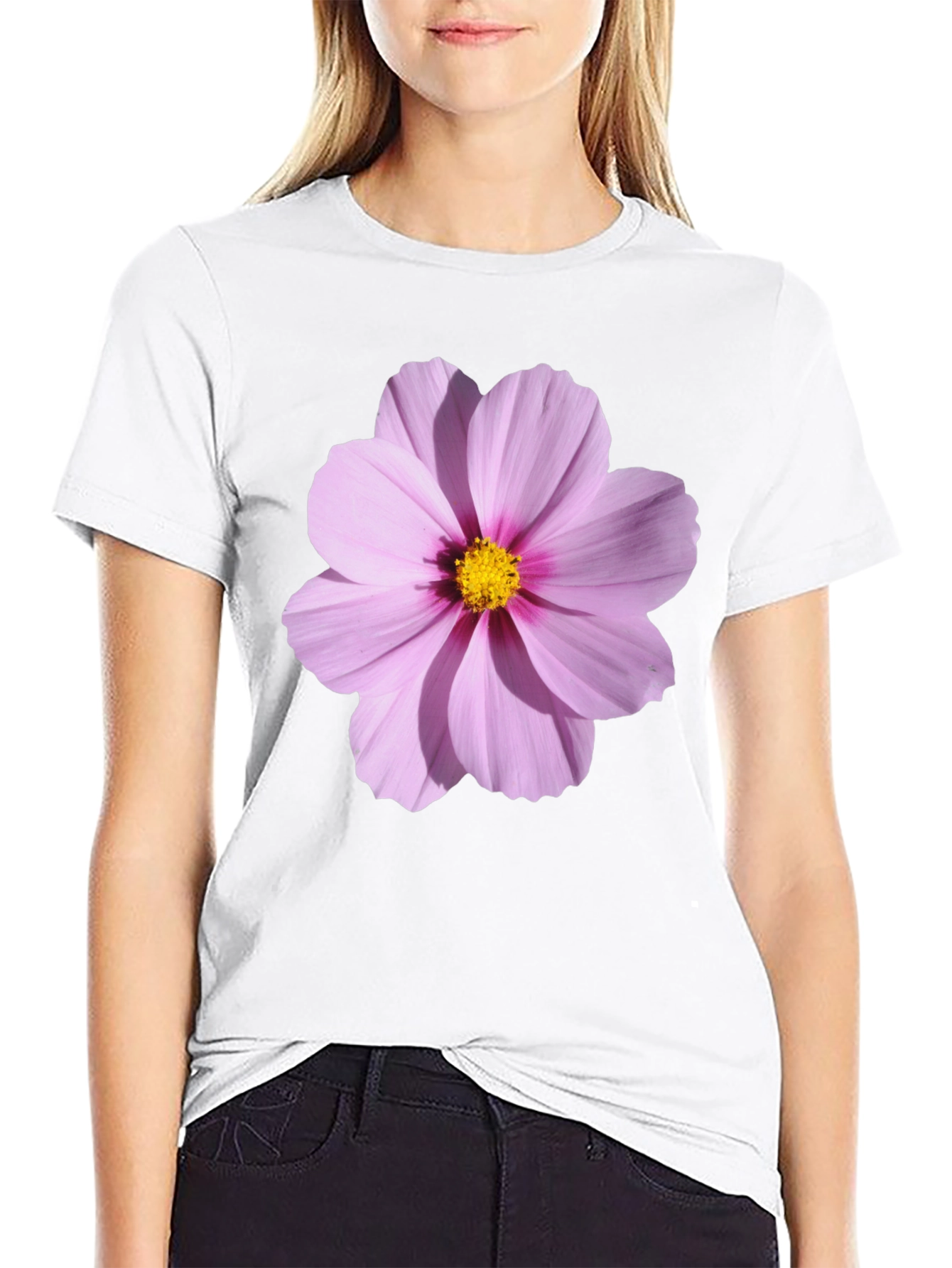 Floral Graphic Tee - Trendy Flower Print Shirt