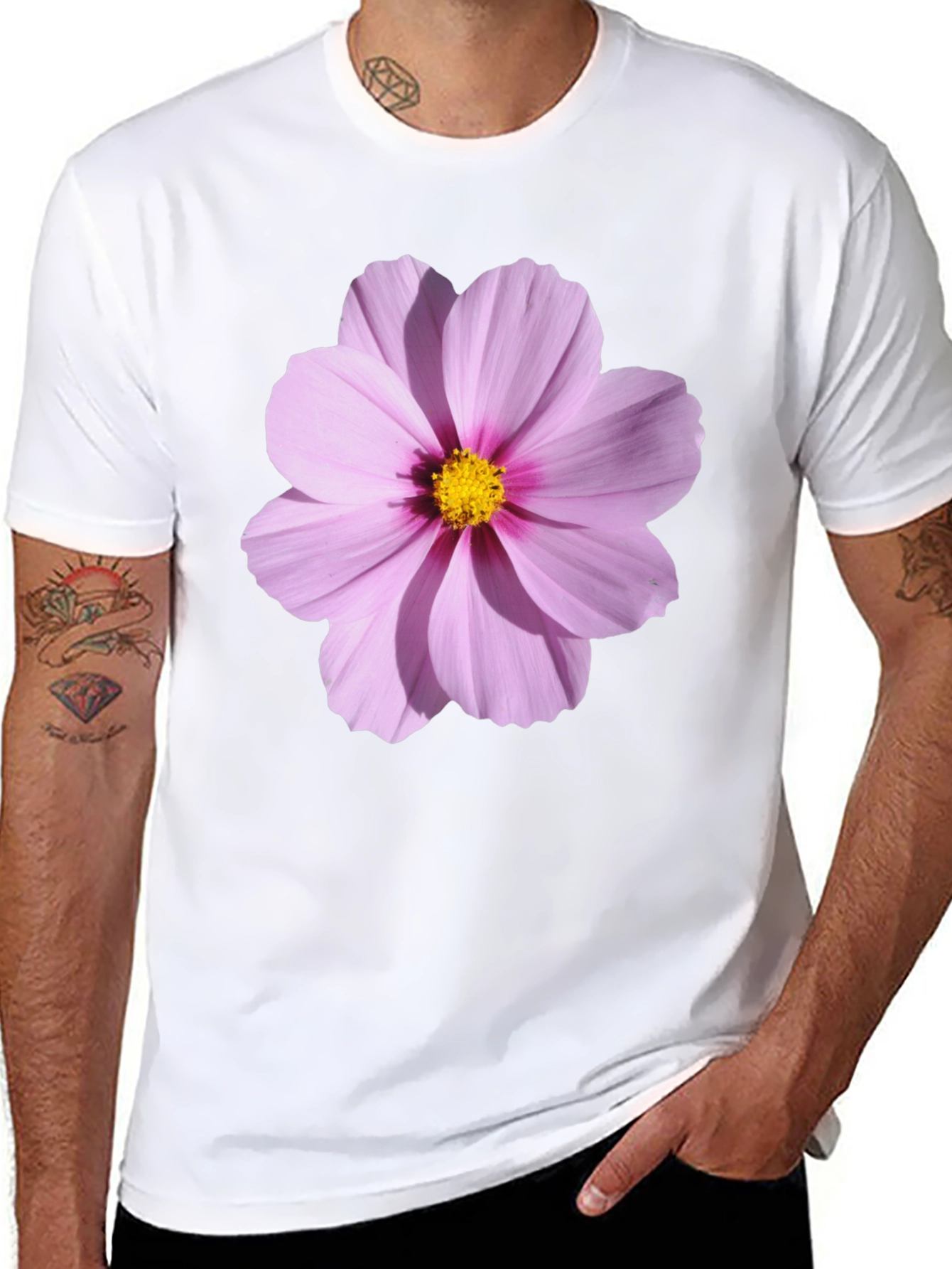 Floral Graphic Tee - Trendy Flower Print Shirt