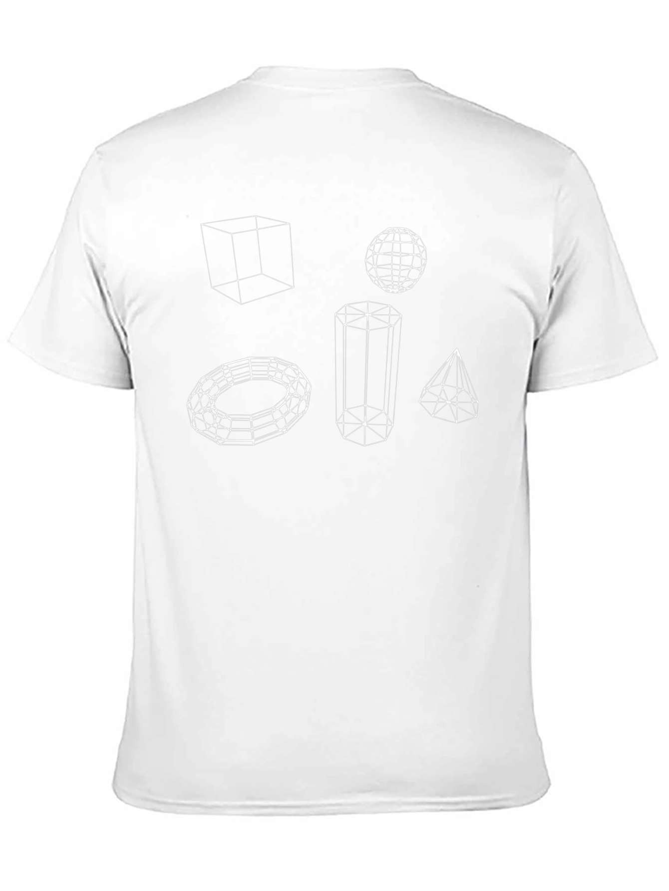 Geometric Wireframe T-Shirt - Stylish & Unique Design