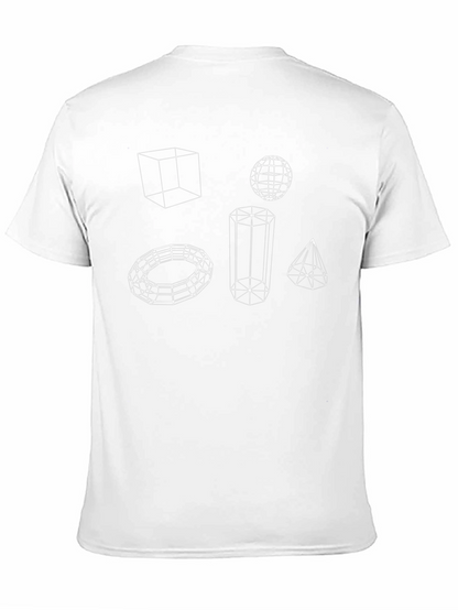 Geometric Wireframe T-Shirt - Stylish & Unique Design