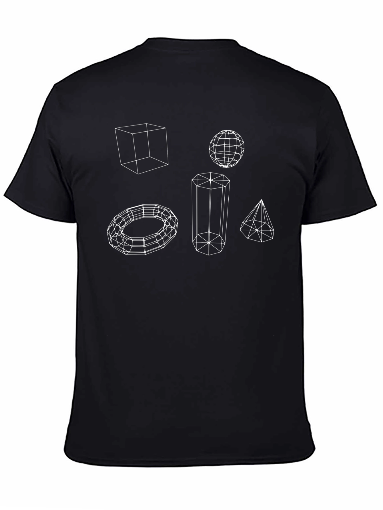Geometric Wireframe T-Shirt - Stylish & Unique Design