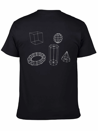 Geometric Wireframe T-Shirt - Stylish & Unique Design