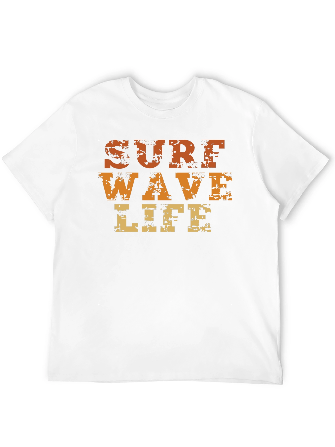 Surf Wave Life Graphic Print Black T-Shirt