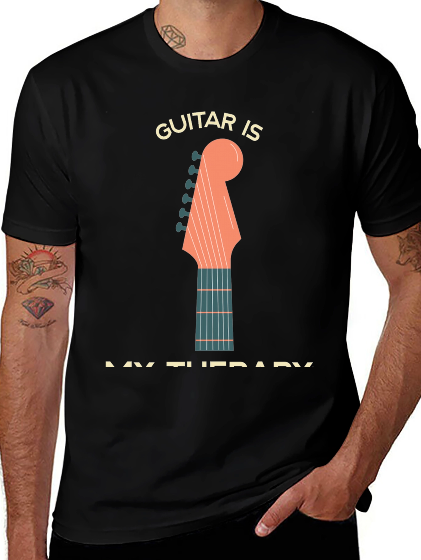 Guitar Is My Therapy T-Shirt - Musician Apparel