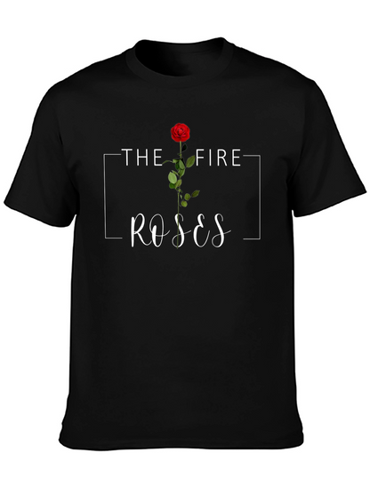 The Fire Roses Graphic Tee - Stylish Casual Wear