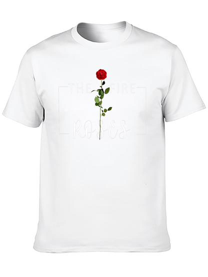 The Fire Roses Graphic Tee - Stylish Casual Wear