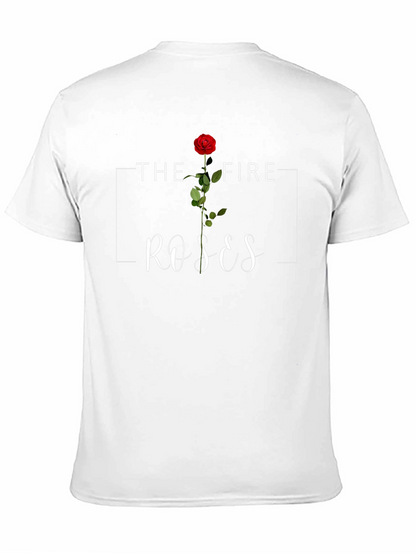 The Fire Roses Graphic Tee - Stylish Casual Wear