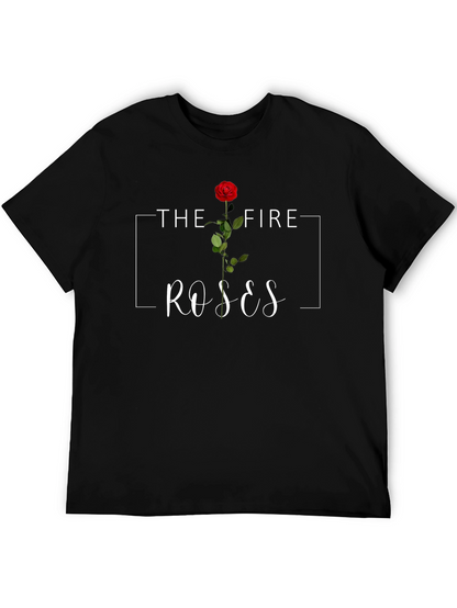 The Fire Roses Graphic Tee - Stylish Casual Wear