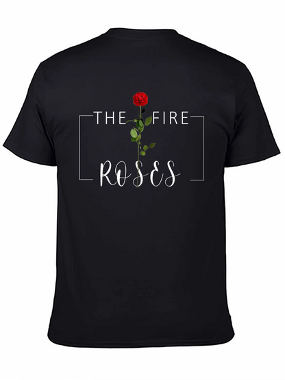 The Fire Roses Graphic Tee - Stylish Casual Wear