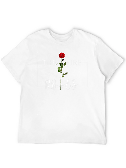 The Fire Roses Graphic Tee - Stylish Casual Wear