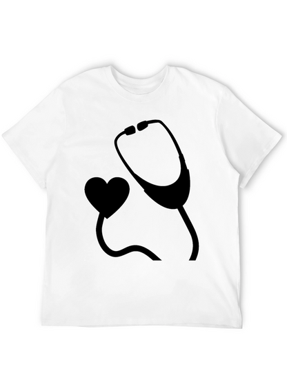 Heartbeat Stethoscope Graphic Tee - Medical Appreciation
