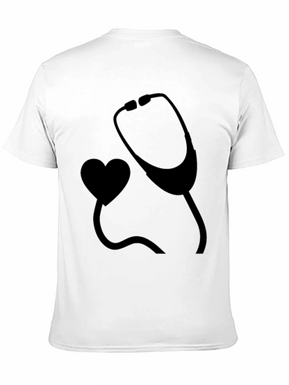 Heartbeat Stethoscope Graphic Tee - Medical Appreciation