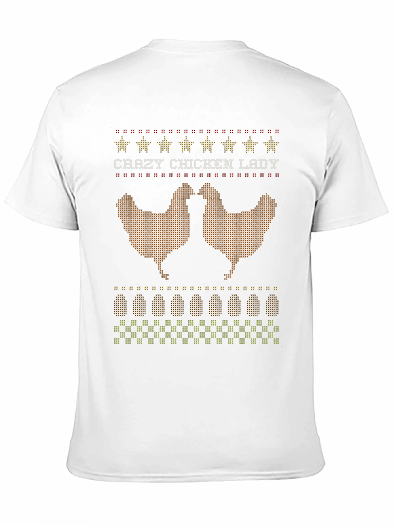 Crazy Chicken Lady Graphic T-Shirt
