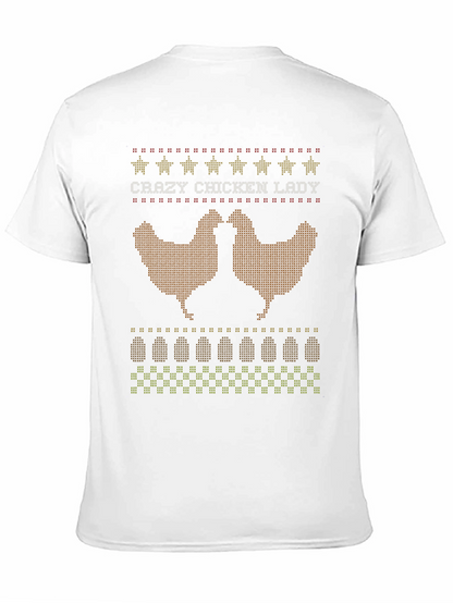 Crazy Chicken Lady Graphic T-Shirt