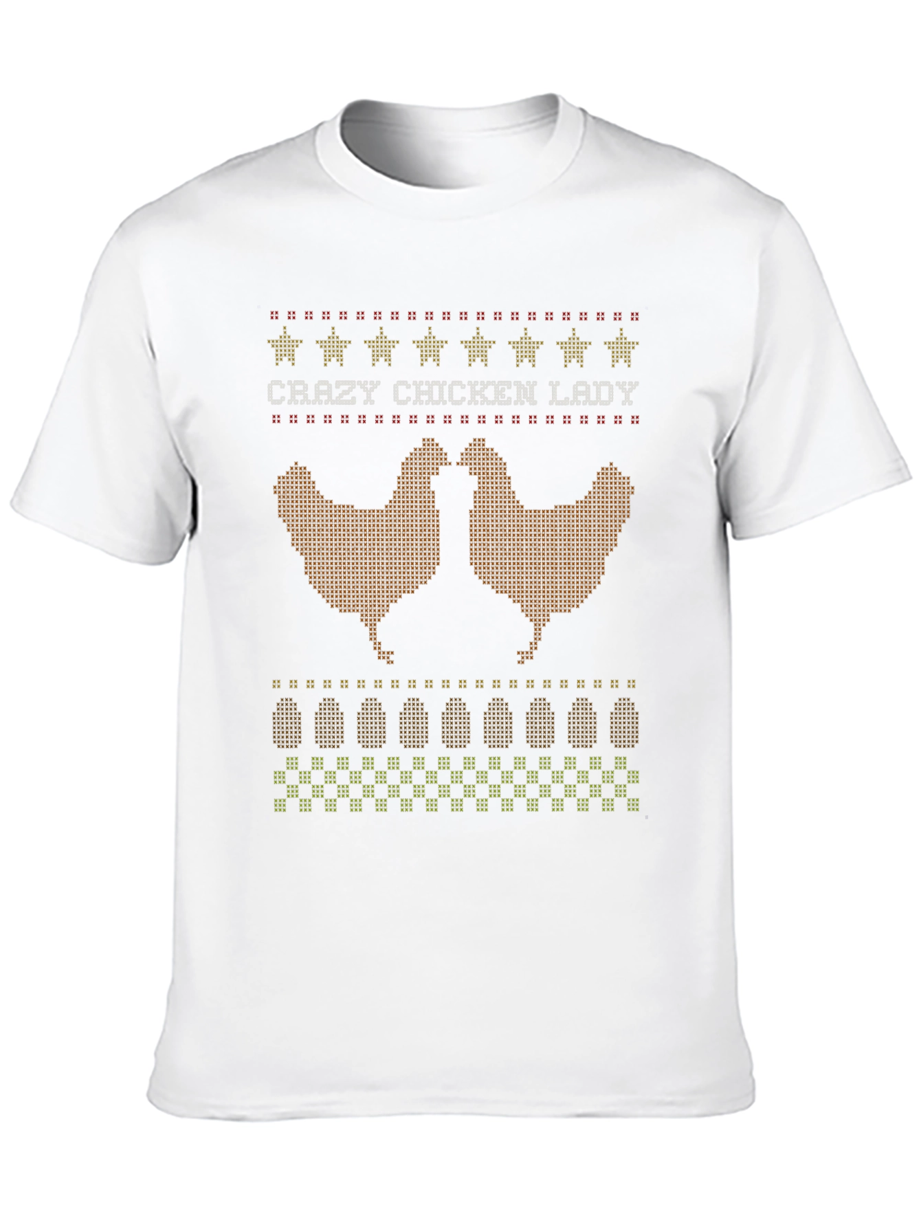 Crazy Chicken Lady Graphic T-Shirt