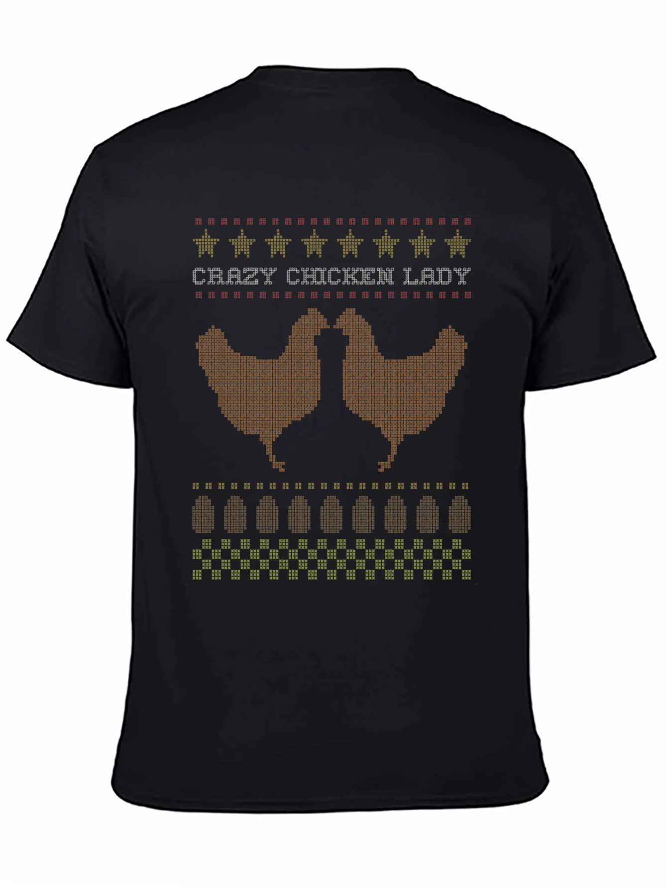 Crazy Chicken Lady Graphic T-Shirt