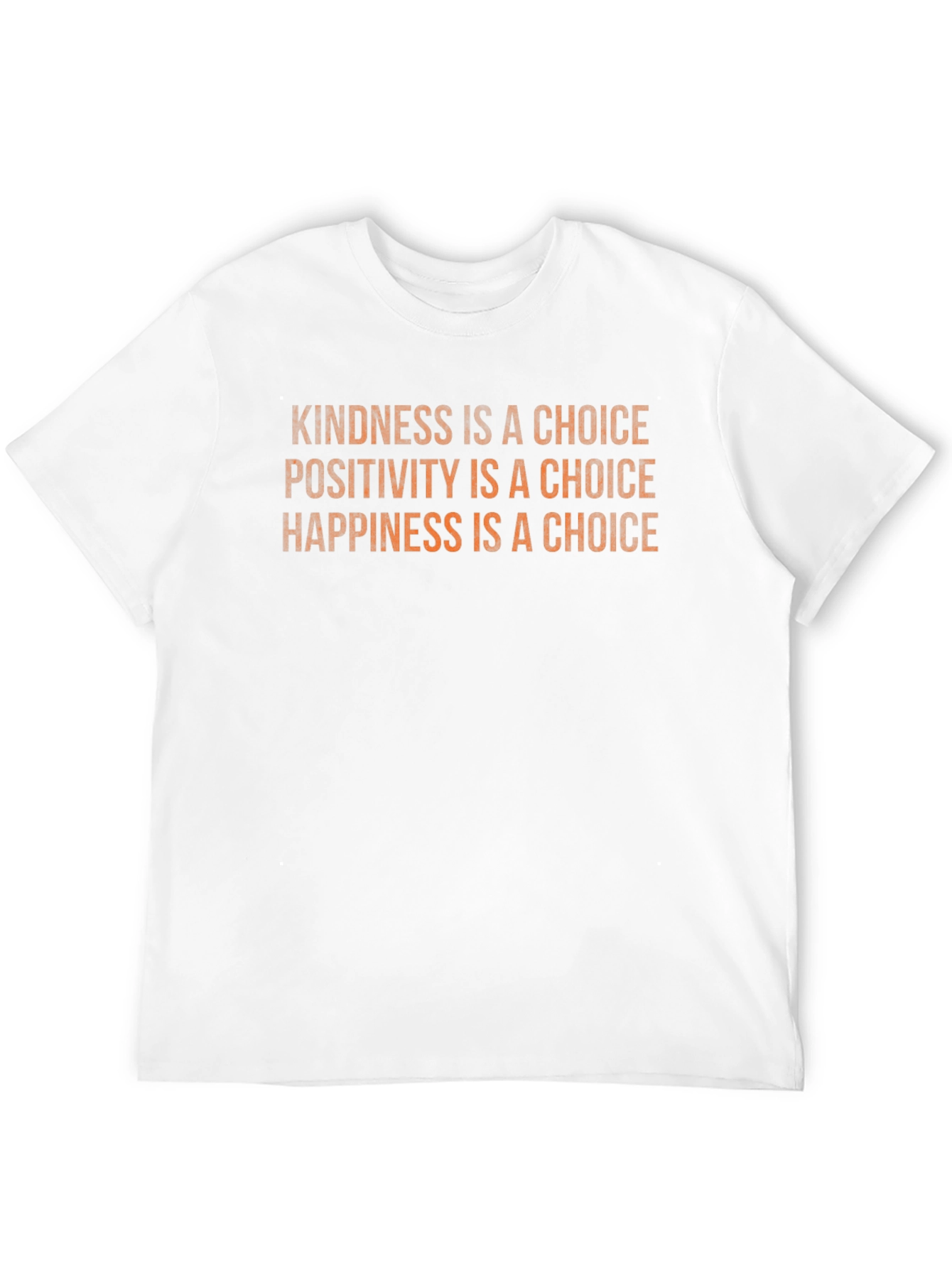 Kindness Positivity Happiness Choice Black T-Shirt