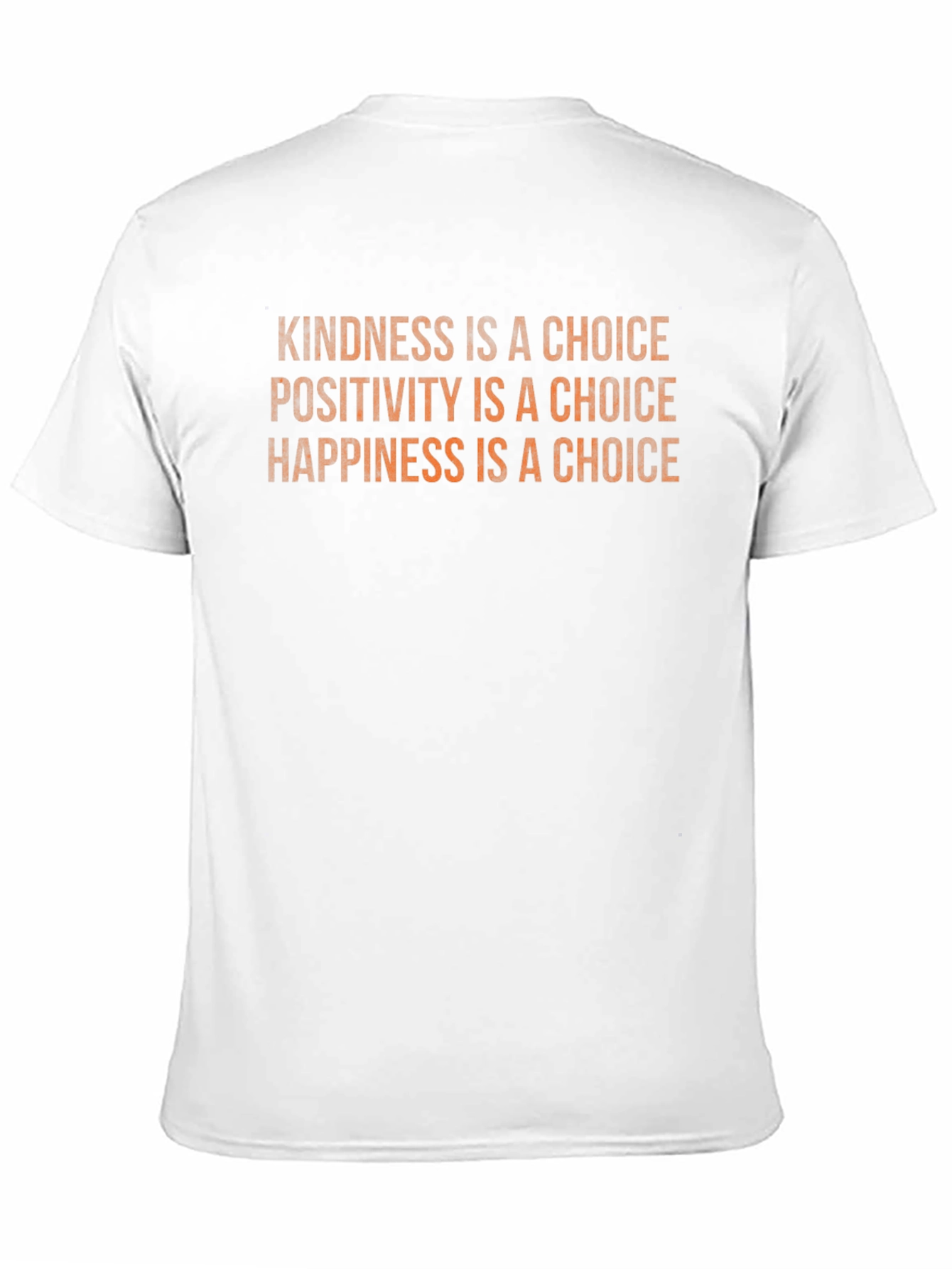 Kindness Positivity Happiness Choice Black T-Shirt