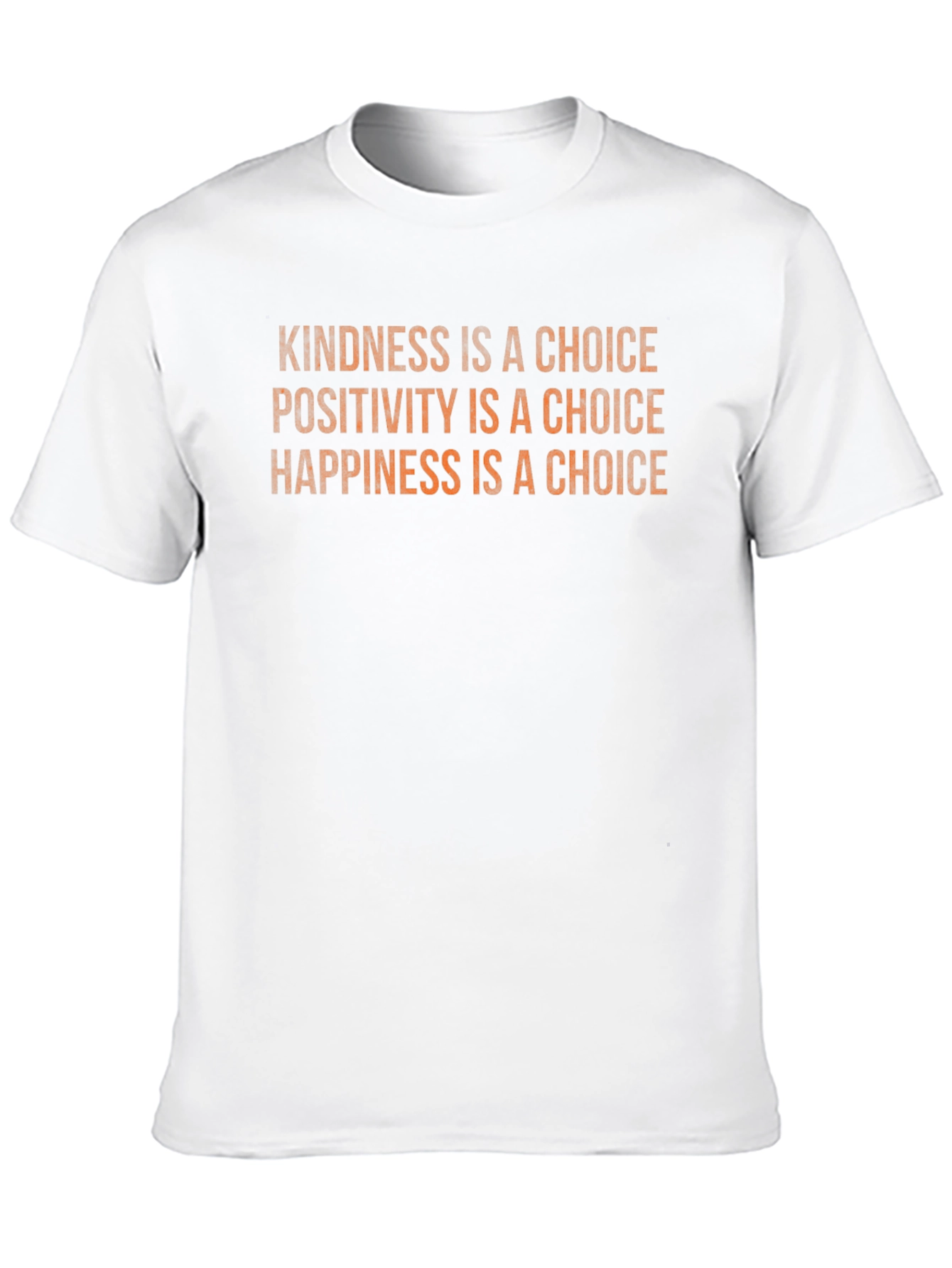 Kindness Positivity Happiness Choice Black T-Shirt