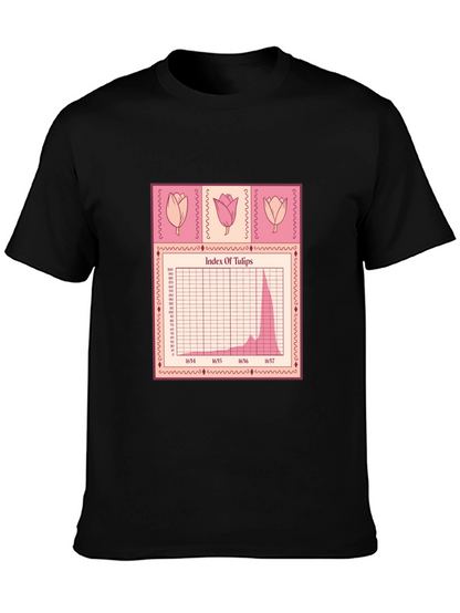Tulip Mania Stock Chart T-Shirt
