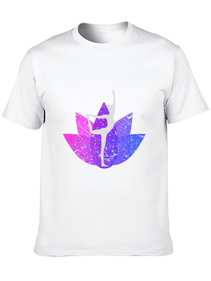 Yoga Lotus Black T-Shirt