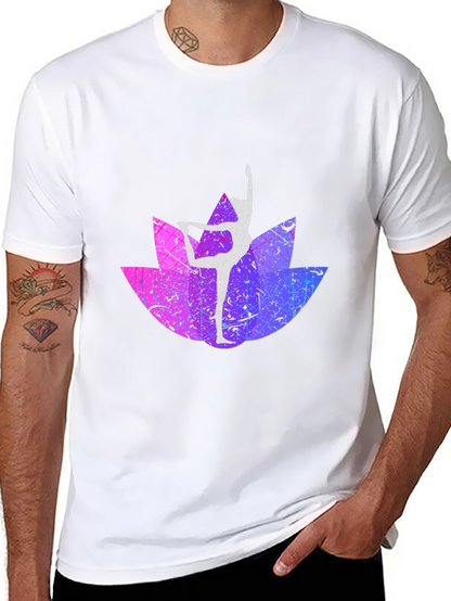 Yoga Lotus Black T-Shirt