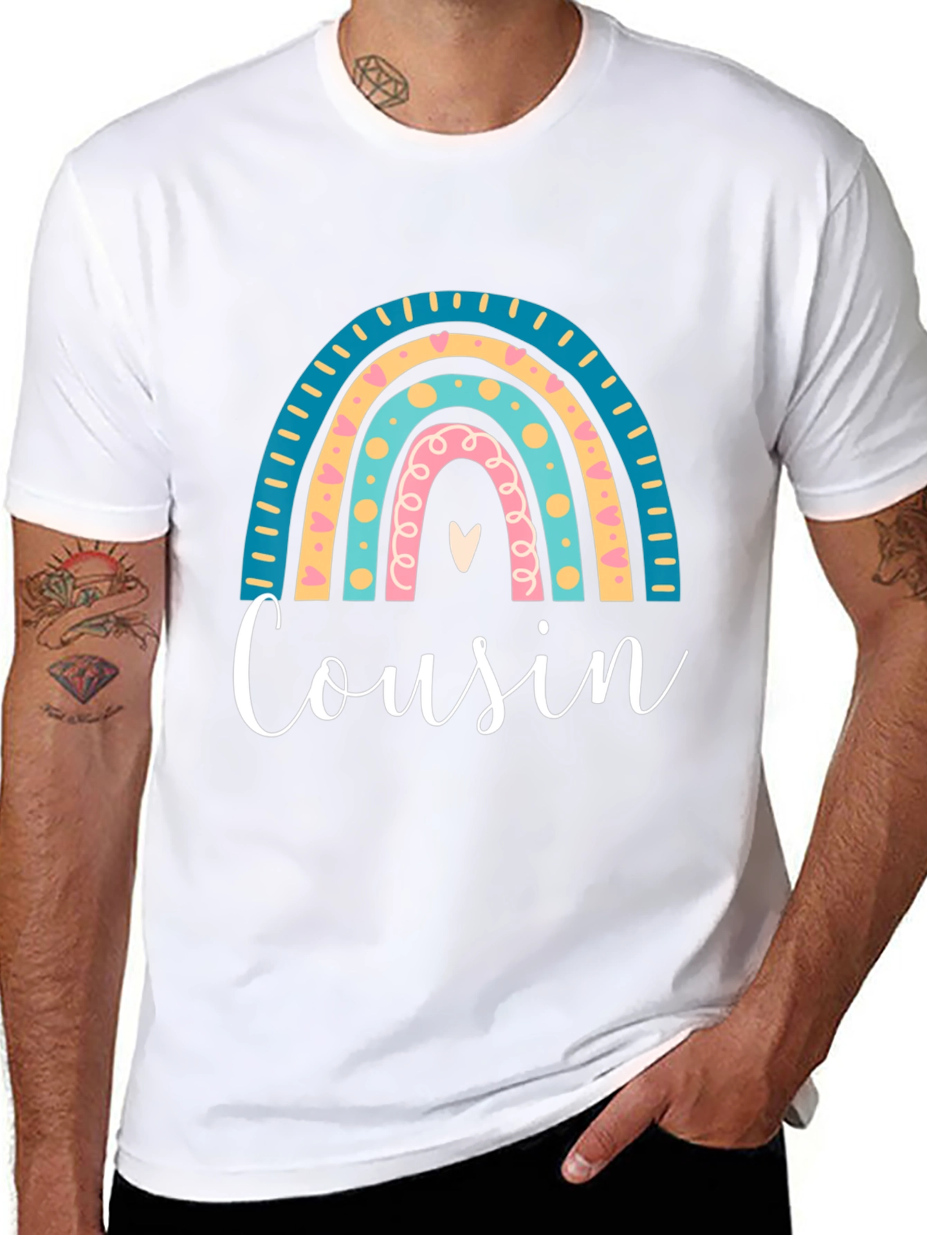 Cousin Rainbow Graphic Tee