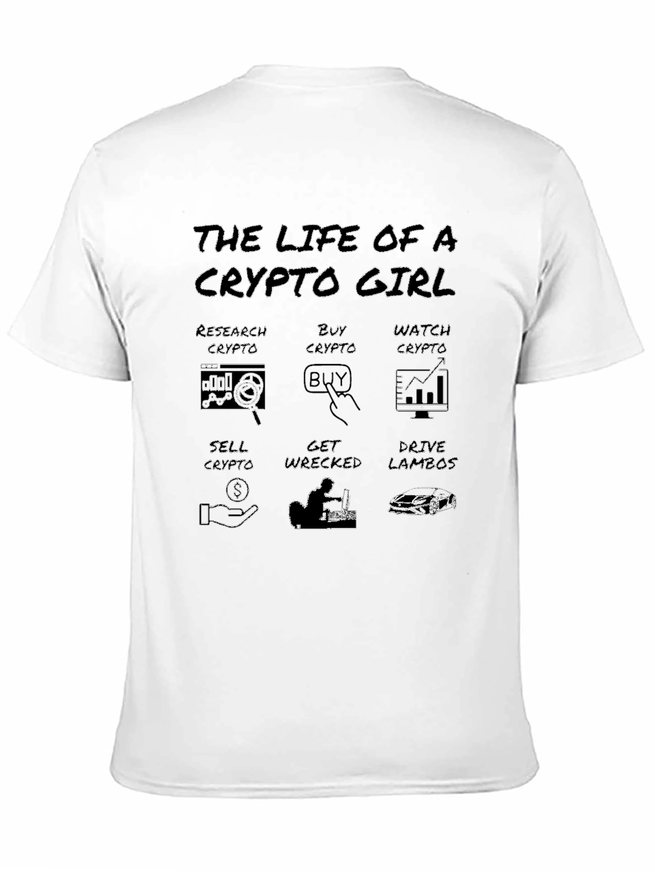 Crypto Girl Black T-Shirt