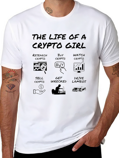 Crypto Girl Black T-Shirt