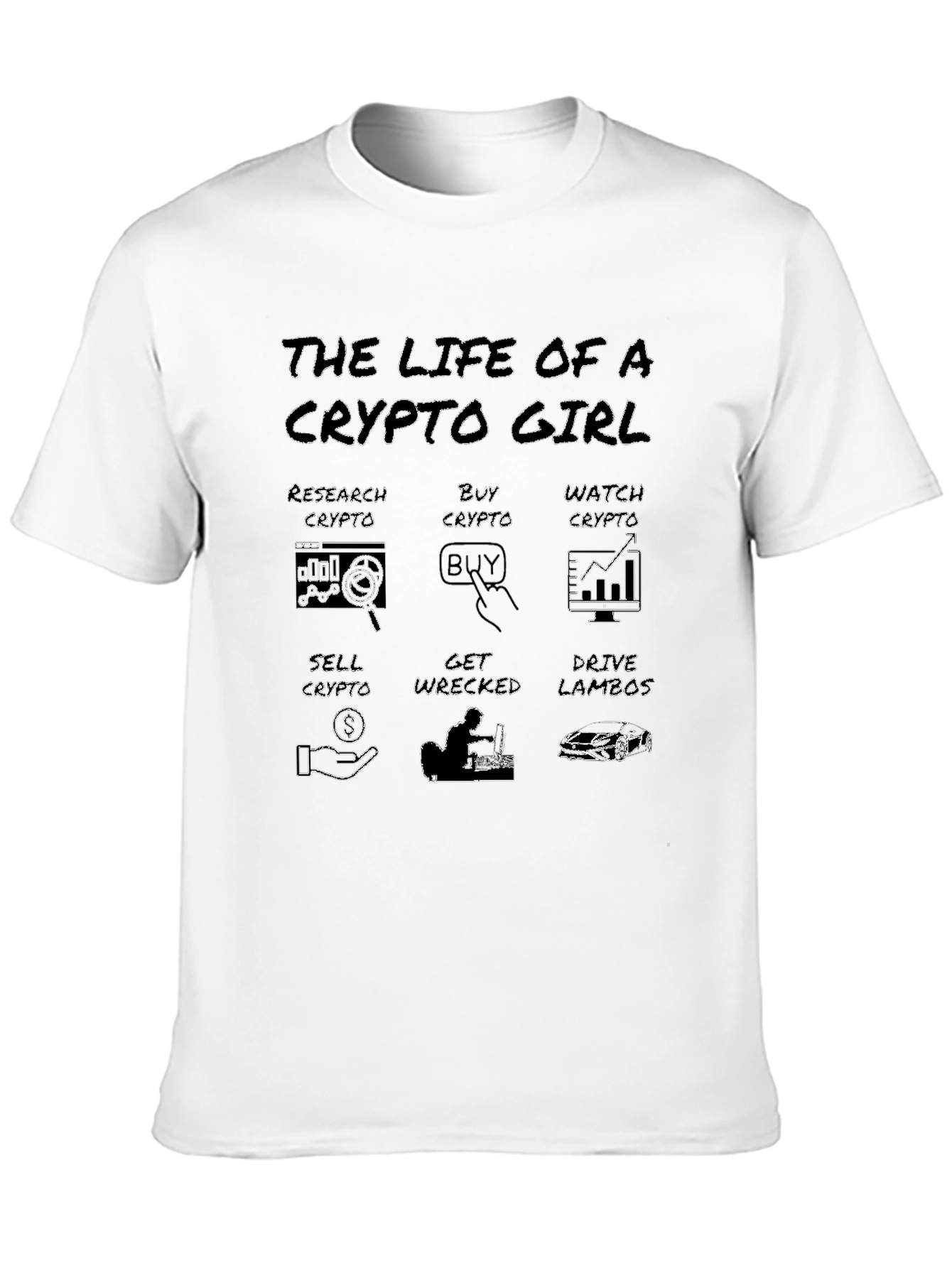 Crypto Girl Black T-Shirt