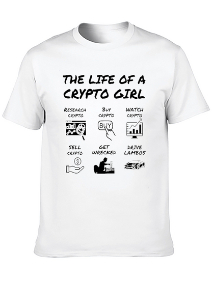 Crypto Girl Black T-Shirt