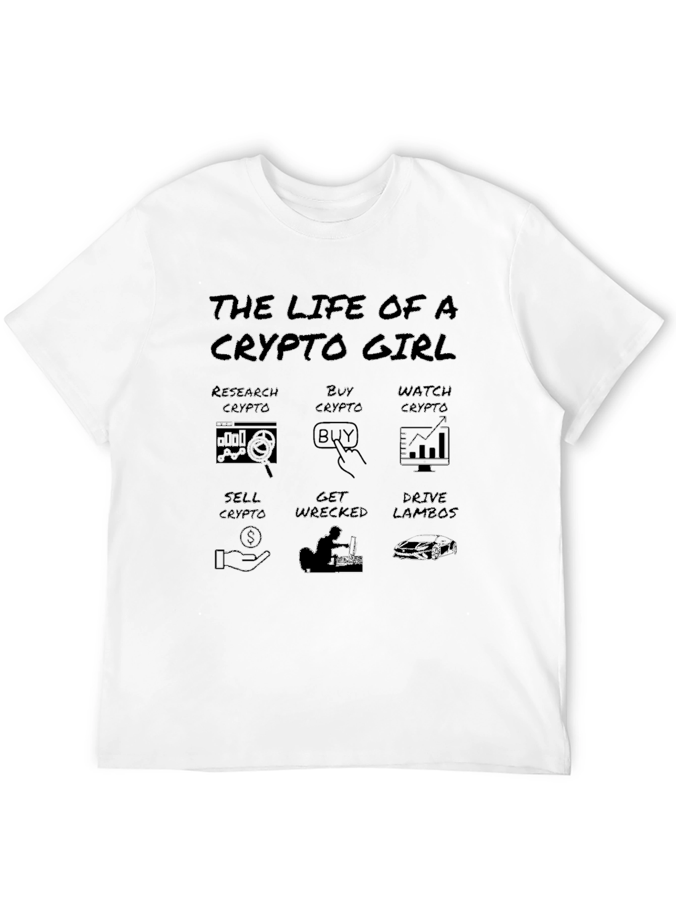 Crypto Girl Black T-Shirt