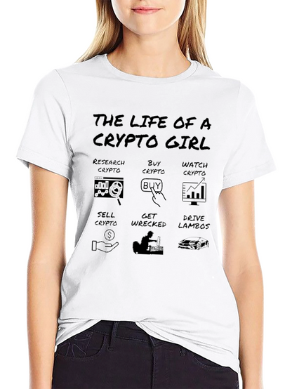 Crypto Girl Black T-Shirt