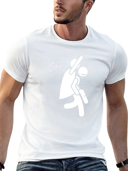 Dancing Couple Graphic Tee - Black Cotton T-Shirt