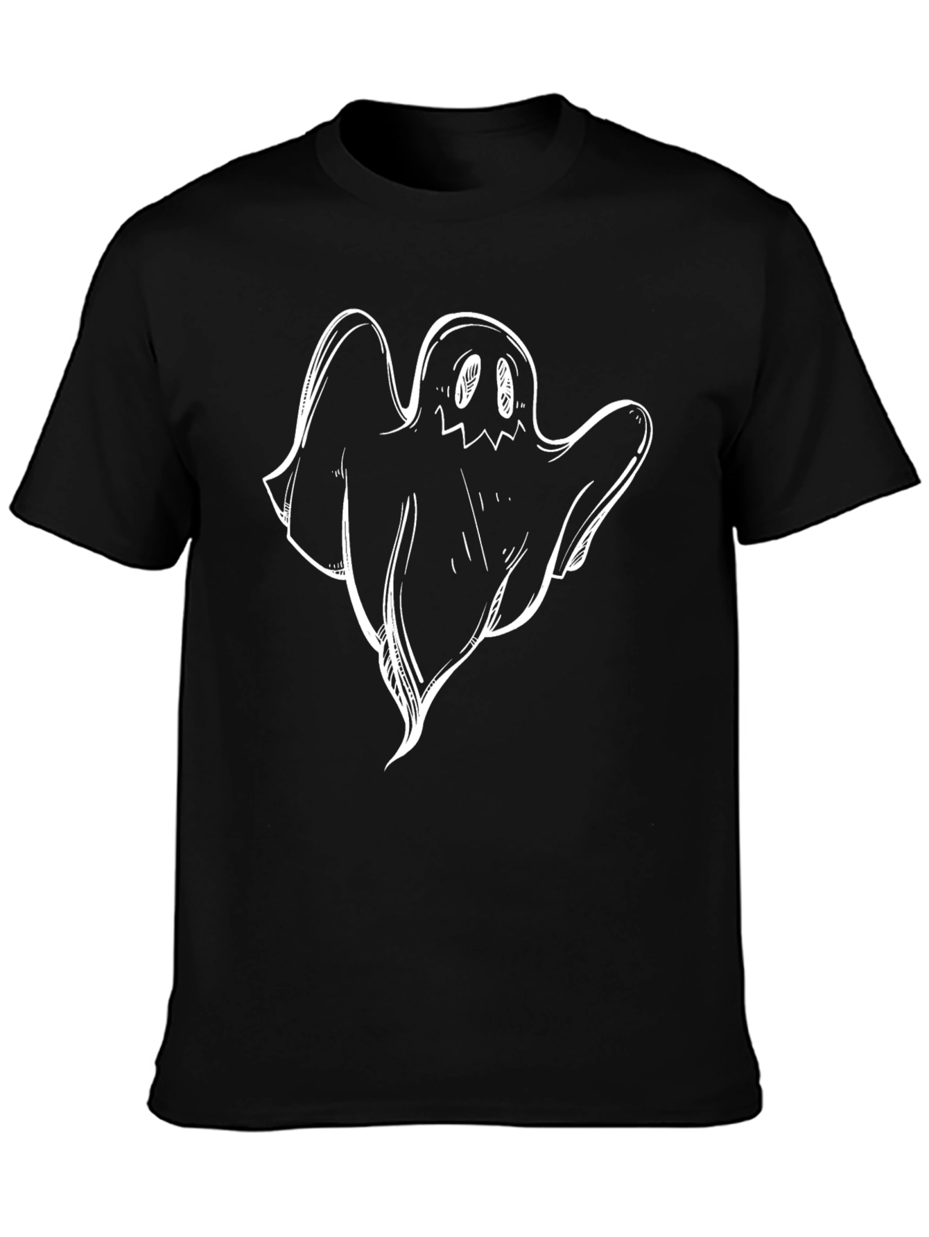Spooky Ghost Graphic Tee - Halloween Ready!
