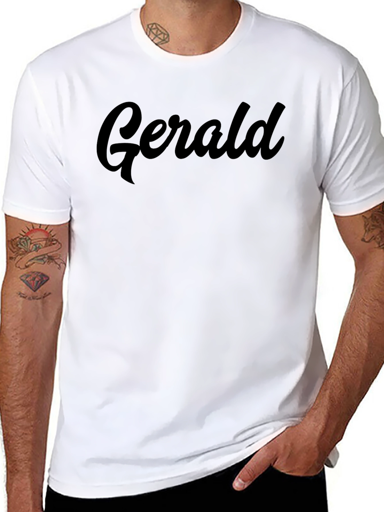 Gerald T-Shirt - Classic Black Crew Neck Tee