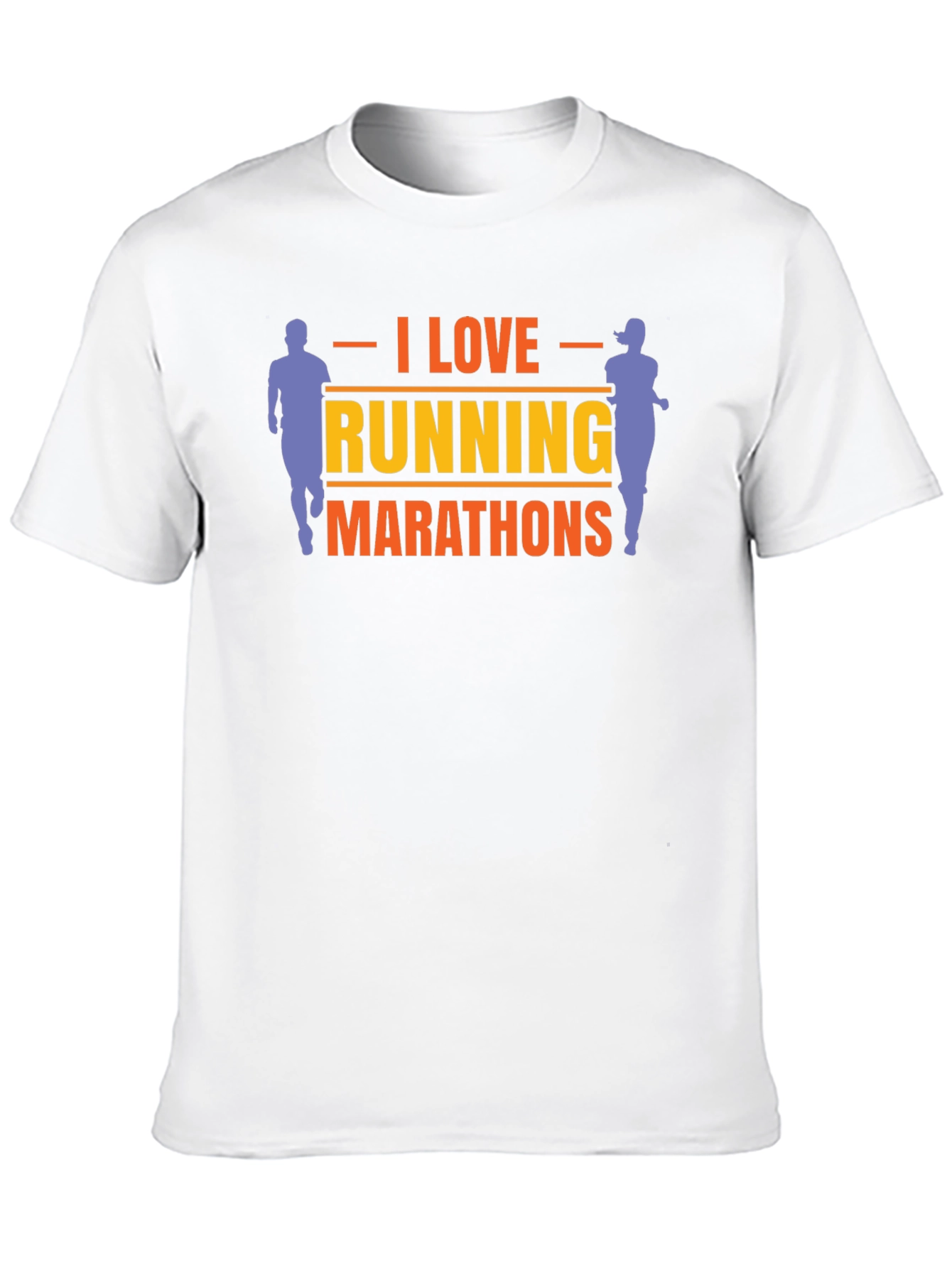 I Love Running Marathons Graphic Tee