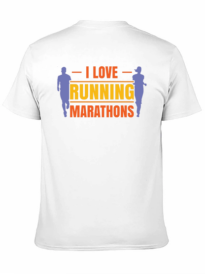 I Love Running Marathons Graphic Tee
