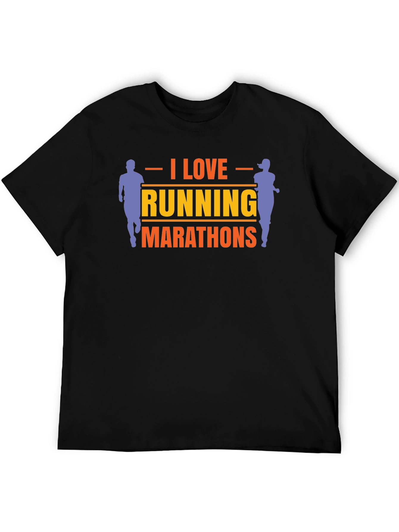 I Love Running Marathons Graphic Tee