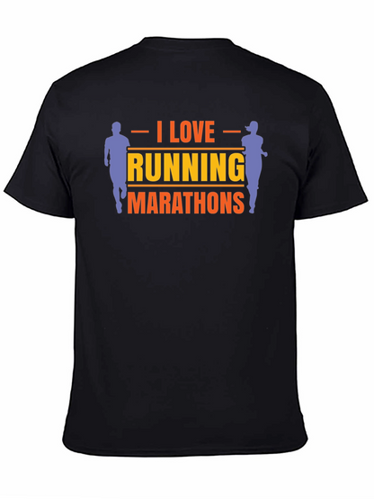 I Love Running Marathons Graphic Tee
