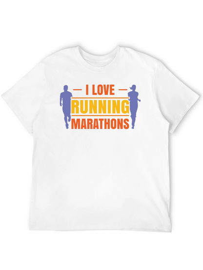I Love Running Marathons Graphic Tee