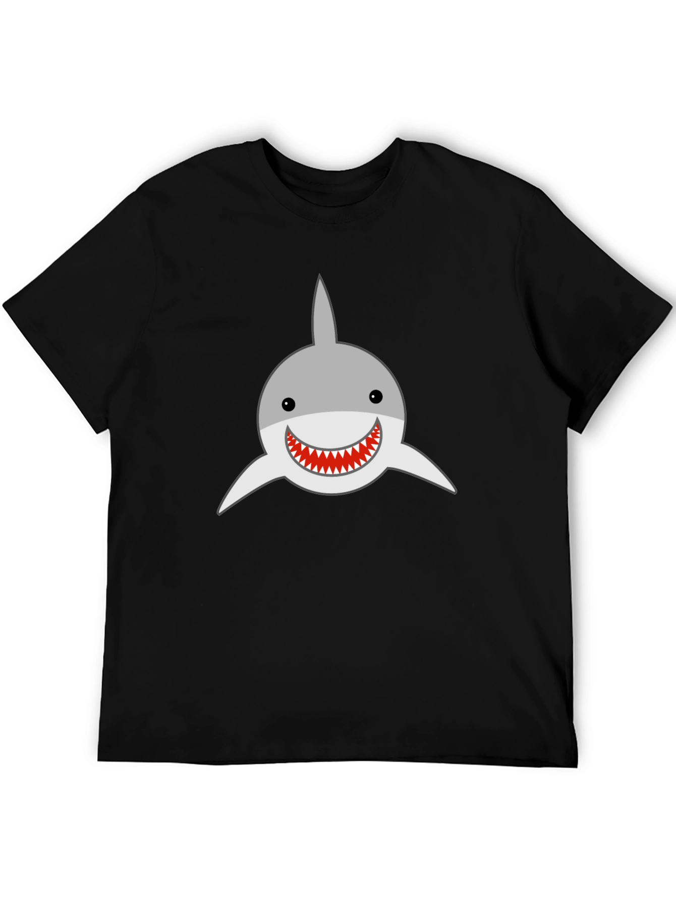 Shark Graphic Black T-Shirt - Casual Menswear