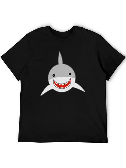 Shark Graphic Black T-Shirt - Casual Menswear