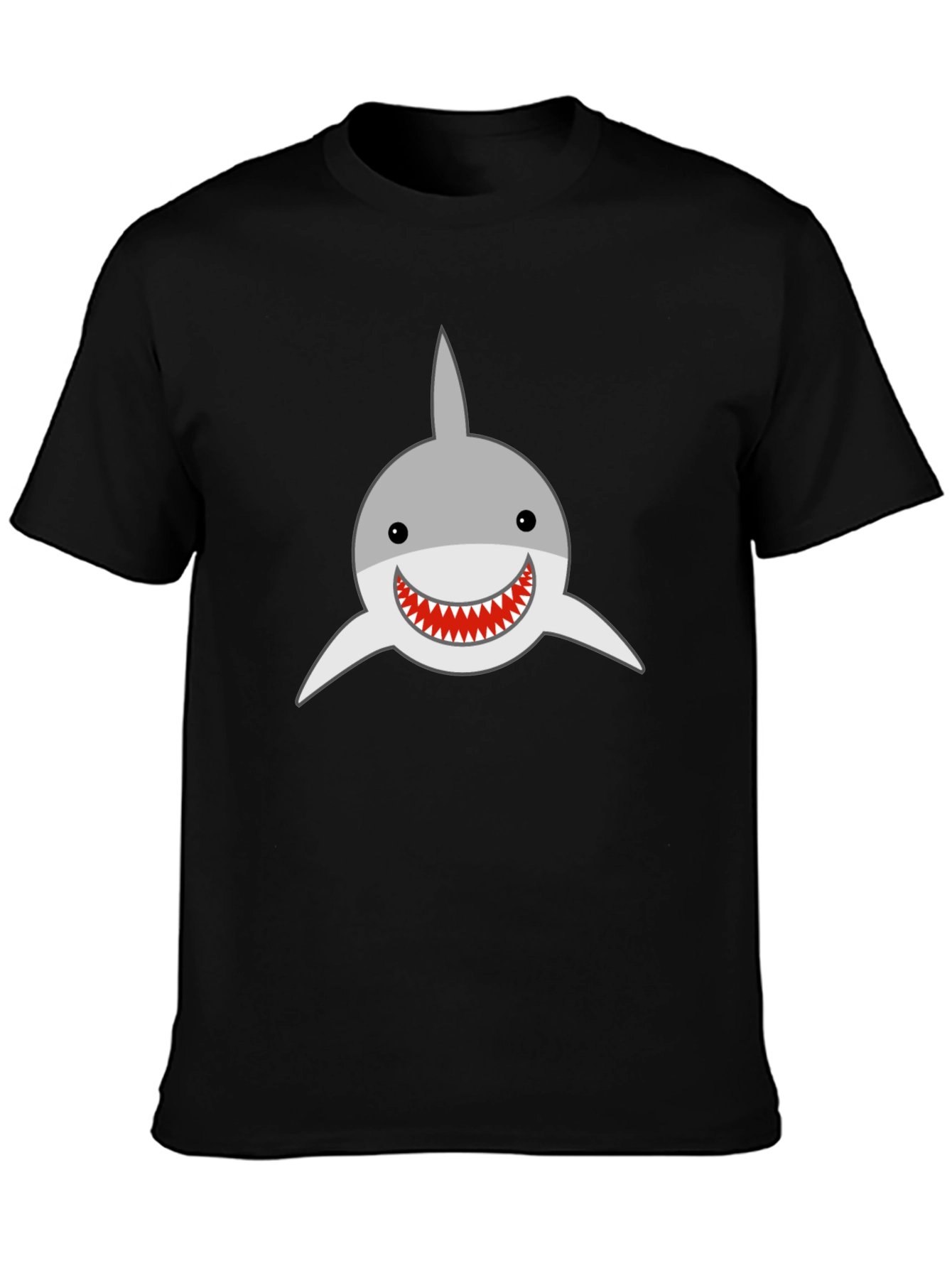 Shark Graphic Black T-Shirt - Casual Menswear