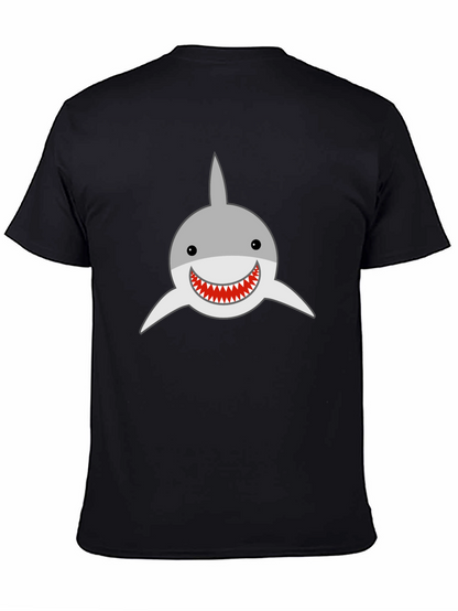 Shark Graphic Black T-Shirt - Casual Menswear
