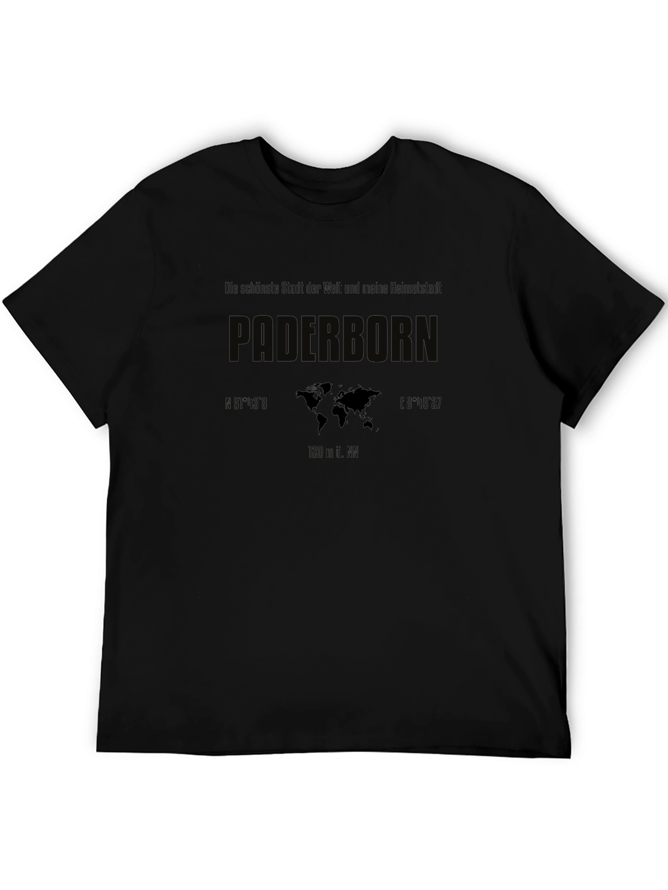 Paderborn World Map T-Shirt