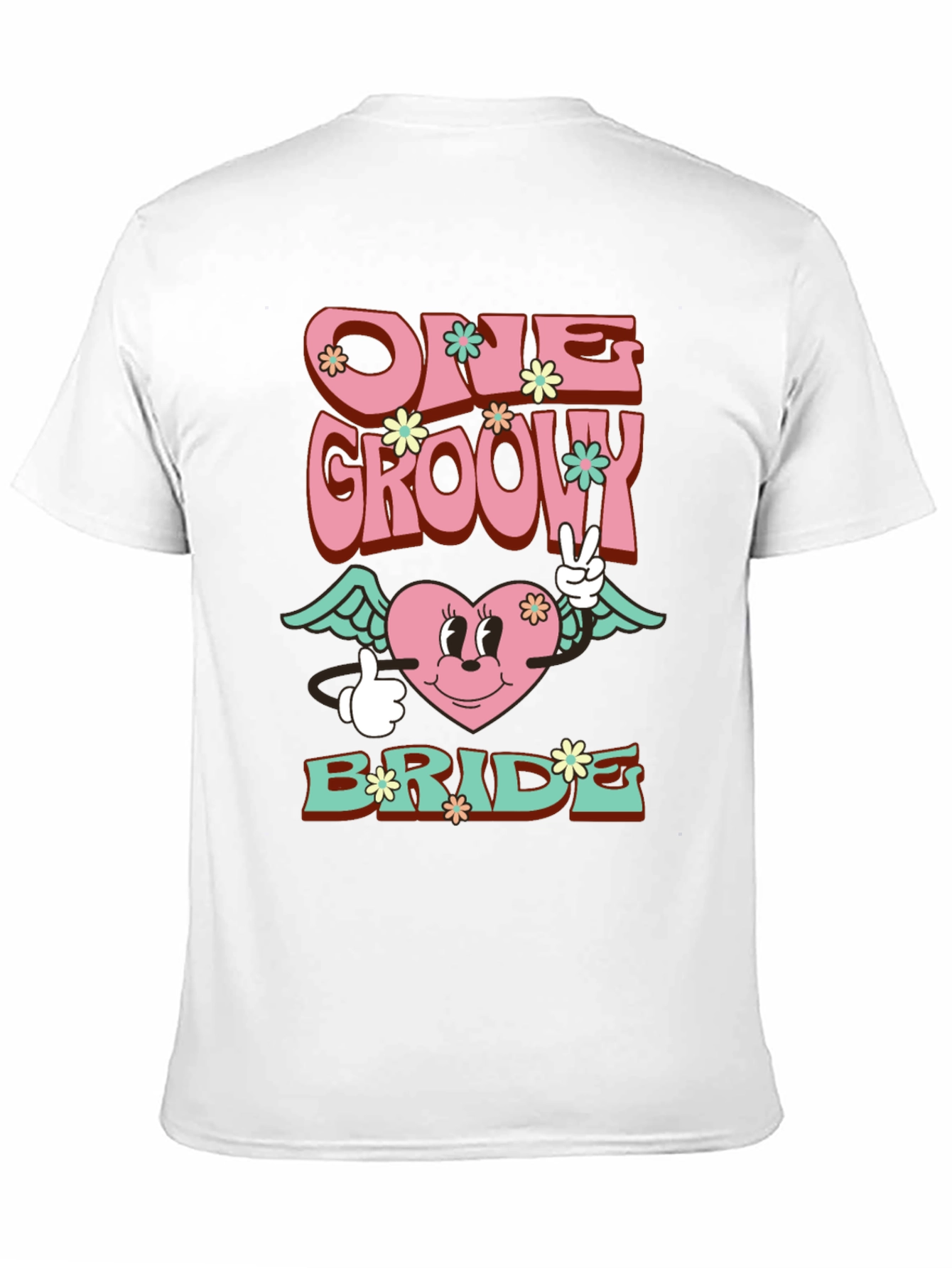 One Groovy Bride T-Shirt - Retro Wedding